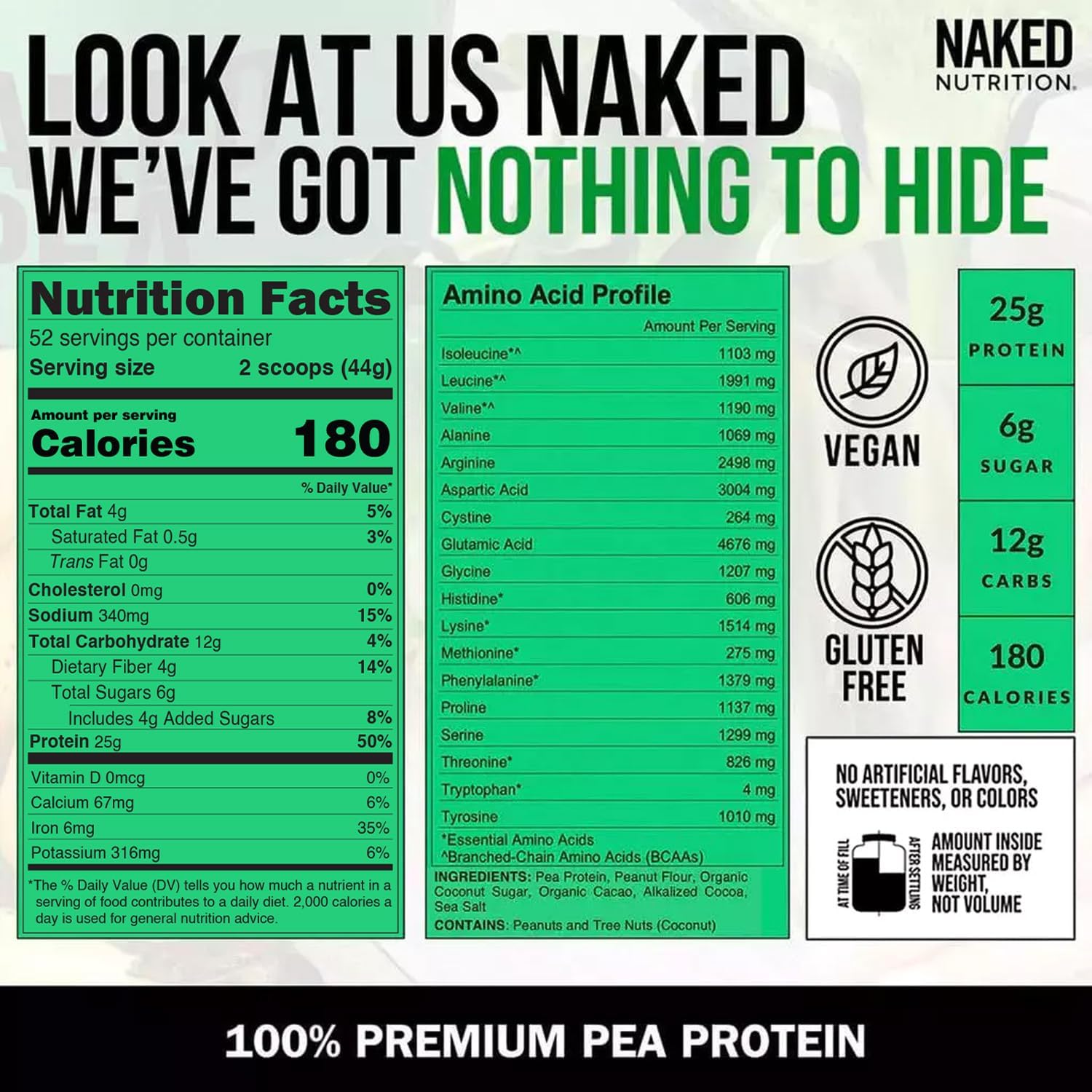 Naked Nutrition - Chocolate Peanut Butter - 5lb | Supplement Atlas