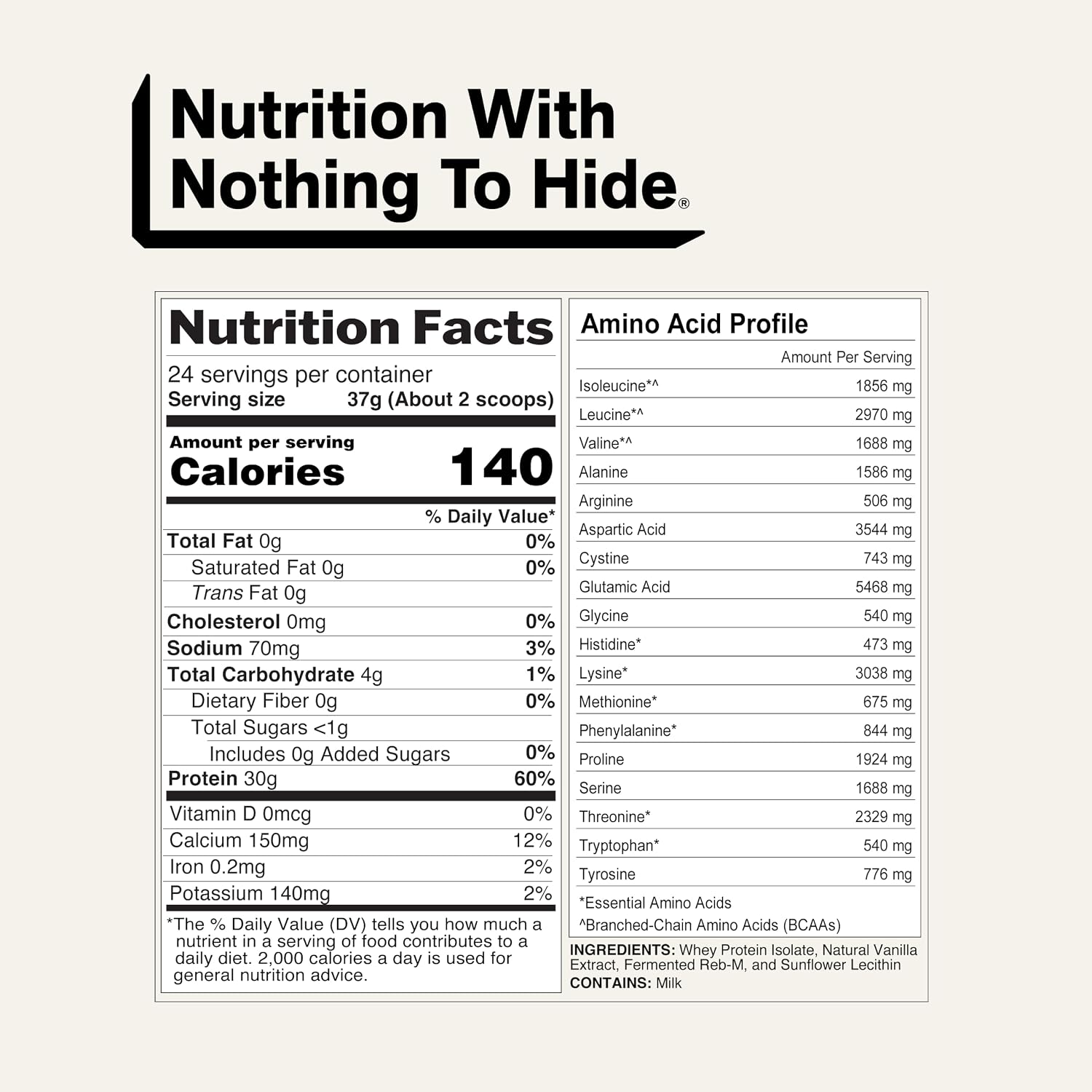 Naked Nutrition - Vanilla - 2lb | Supplement Atlas
